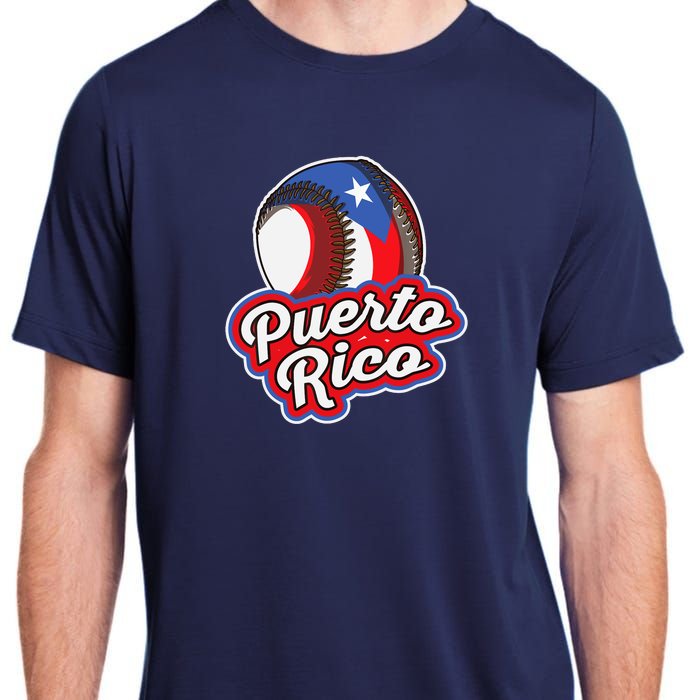 Puerto Rico Pride | Baseball Boricua Flag Adult ChromaSoft Performance T-Shirt