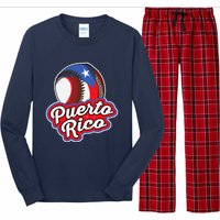 Puerto Rico Pride | Baseball Boricua Flag Long Sleeve Pajama Set