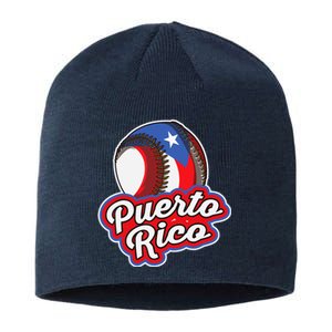 Puerto Rico Pride | Baseball Boricua Flag Sustainable Beanie