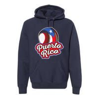 Puerto Rico Pride | Baseball Boricua Flag Premium Hoodie