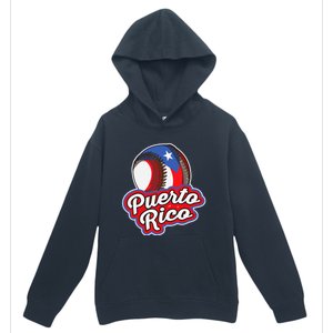 Puerto Rico Pride | Baseball Boricua Flag Urban Pullover Hoodie