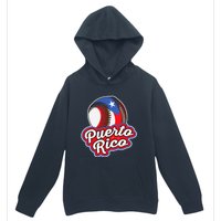 Puerto Rico Pride | Baseball Boricua Flag Urban Pullover Hoodie