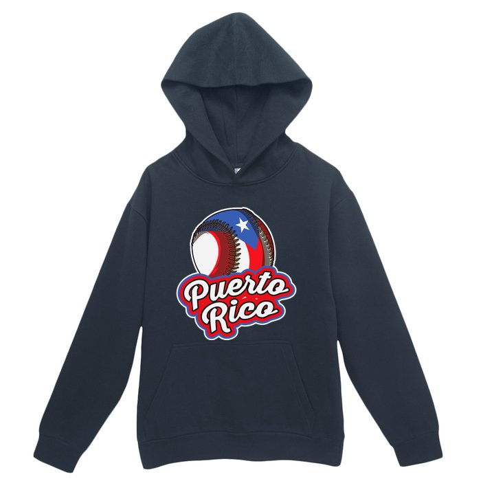 Puerto Rico Pride | Baseball Boricua Flag Urban Pullover Hoodie