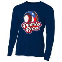 Puerto Rico Pride | Baseball Boricua Flag Cooling Performance Long Sleeve Crew