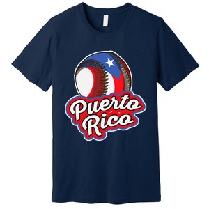 Puerto Rico Pride | Baseball Boricua Flag Premium T-Shirt