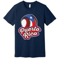 Puerto Rico Pride | Baseball Boricua Flag Premium T-Shirt