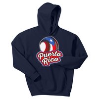 Puerto Rico Pride | Baseball Boricua Flag Kids Hoodie