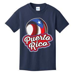 Puerto Rico Pride | Baseball Boricua Flag Kids T-Shirt