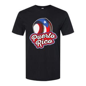 Puerto Rico Pride | Baseball Boricua Flag Softstyle CVC T-Shirt