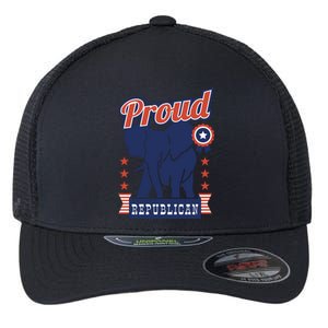 Proud Republican Political Flexfit Unipanel Trucker Cap