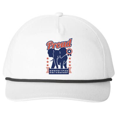 Proud Republican Political Snapback Five-Panel Rope Hat