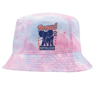 Proud Republican Political Tie-Dyed Bucket Hat