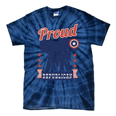 Proud Republican Political Tie-Dye T-Shirt