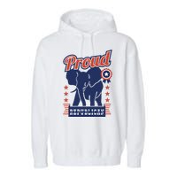 Proud Republican Political Garment-Dyed Fleece Hoodie