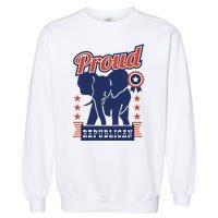 Proud Republican Political Garment-Dyed Sweatshirt