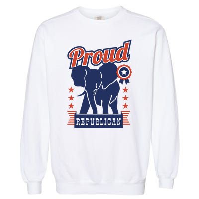 Proud Republican Political Garment-Dyed Sweatshirt