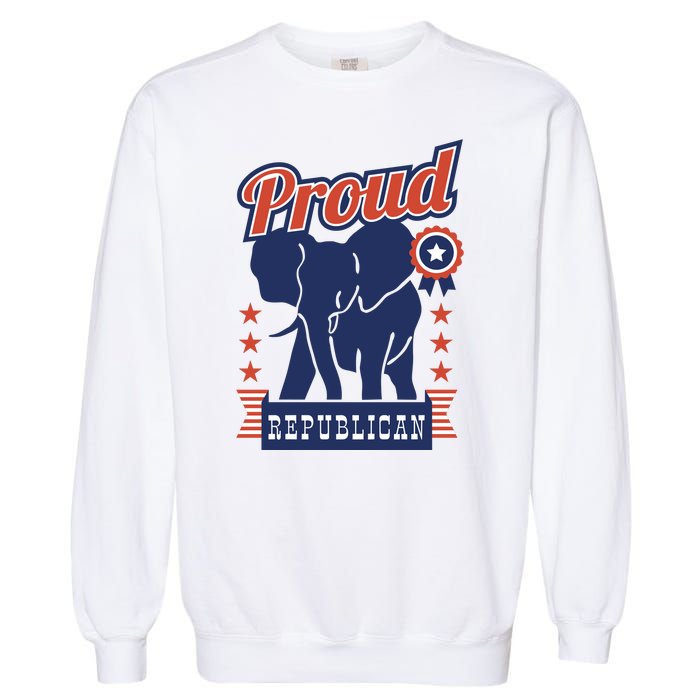 Proud Republican Political Garment-Dyed Sweatshirt