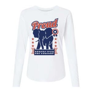 Proud Republican Political Womens Cotton Relaxed Long Sleeve T-Shirt