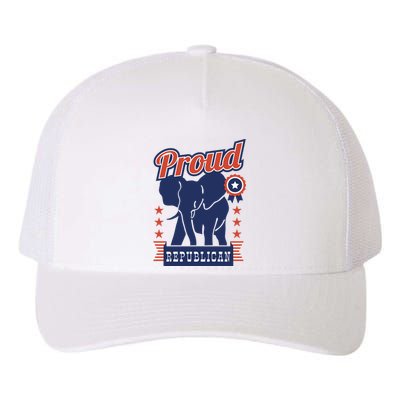 Proud Republican Political Yupoong Adult 5-Panel Trucker Hat