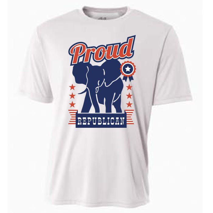 Proud Republican Political Cooling Performance Crew T-Shirt