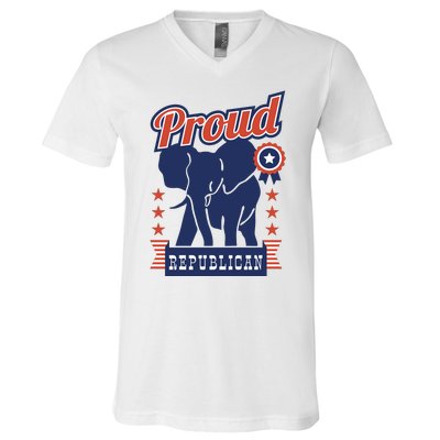 Proud Republican Political V-Neck T-Shirt