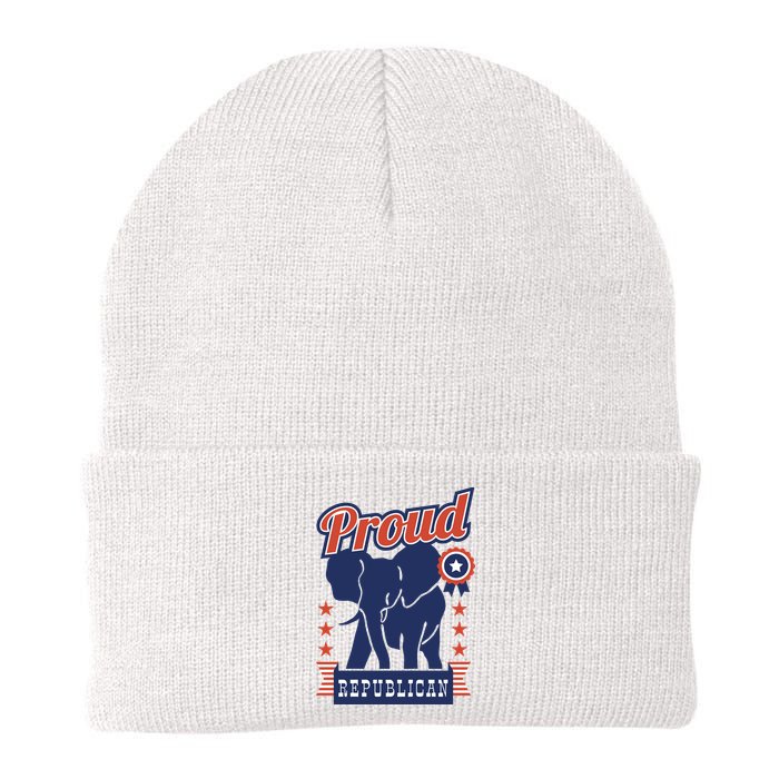 Proud Republican Political Knit Cap Winter Beanie