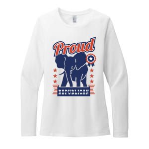 Proud Republican Political Womens CVC Long Sleeve Shirt