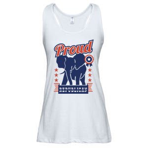 Proud Republican Political Ladies Essential Flowy Tank