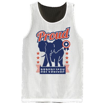 Proud Republican Political Mesh Reversible Basketball Jersey Tank