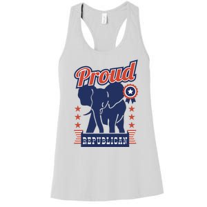 Proud Republican Political Women's Racerback Tank