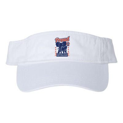 Proud Republican Political Valucap Bio-Washed Visor