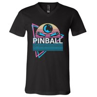 Pinball Retro V-Neck T-Shirt