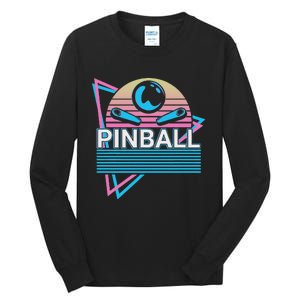 Pinball Retro Tall Long Sleeve T-Shirt