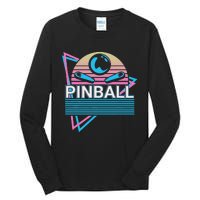 Pinball Retro Tall Long Sleeve T-Shirt