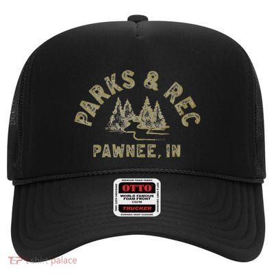 Parks & Recreation High Crown Mesh Back Trucker Hat