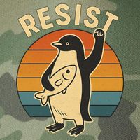 Penguin Resist Protest Against Tariffs Legacy Tie Dye Trucker Hat