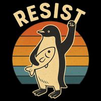 Penguin Resist Protest Against Tariffs Toddler T-Shirt