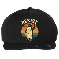 Penguin Resist Protest Against Tariffs Wool Snapback Cap