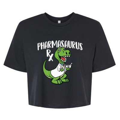 Pharmasaurus Rx Pharmacist Pharmacy Technician Apothecary Bella+Canvas Jersey Crop Tee