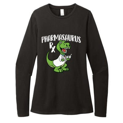 Pharmasaurus Rx Pharmacist Pharmacy Technician Apothecary Womens CVC Long Sleeve Shirt