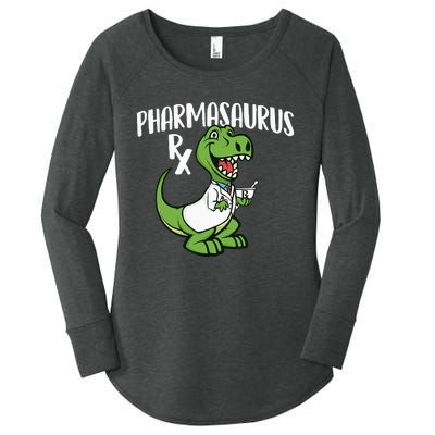 Pharmasaurus Rx Pharmacist Pharmacy Technician Apothecary Women's Perfect Tri Tunic Long Sleeve Shirt