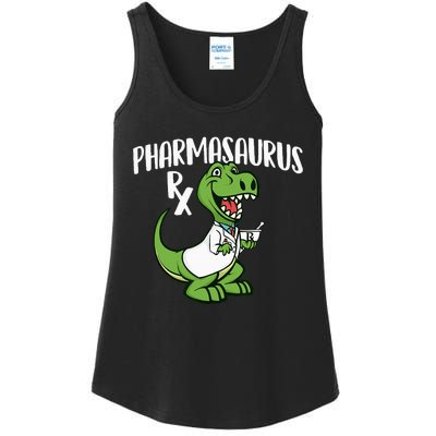 Pharmasaurus Rx Pharmacist Pharmacy Technician Apothecary Ladies Essential Tank