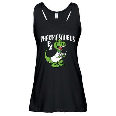 Pharmasaurus Rx Pharmacist Pharmacy Technician Apothecary Ladies Essential Flowy Tank