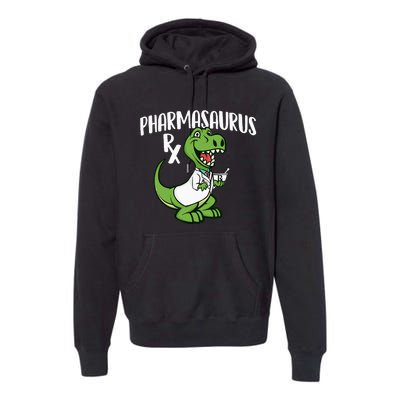 Pharmasaurus Rx Pharmacist Pharmacy Technician Apothecary Premium Hoodie