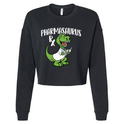 Pharmasaurus Rx Pharmacist Pharmacy Technician Apothecary Cropped Pullover Crew