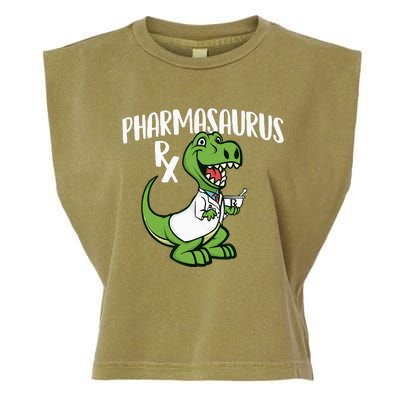 Pharmasaurus Rx Pharmacist Pharmacy Technician Apothecary Garment-Dyed Women's Muscle Tee