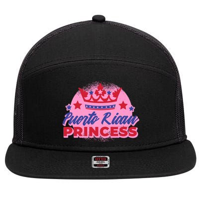 Puerto Rican Princess 7 Panel Mesh Trucker Snapback Hat