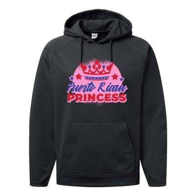 Puerto Rican Princess Performance Fleece Hoodie