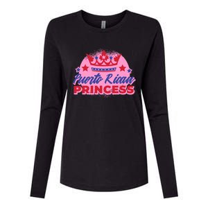 Puerto Rican Princess Womens Cotton Relaxed Long Sleeve T-Shirt