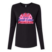 Puerto Rican Princess Womens Cotton Relaxed Long Sleeve T-Shirt